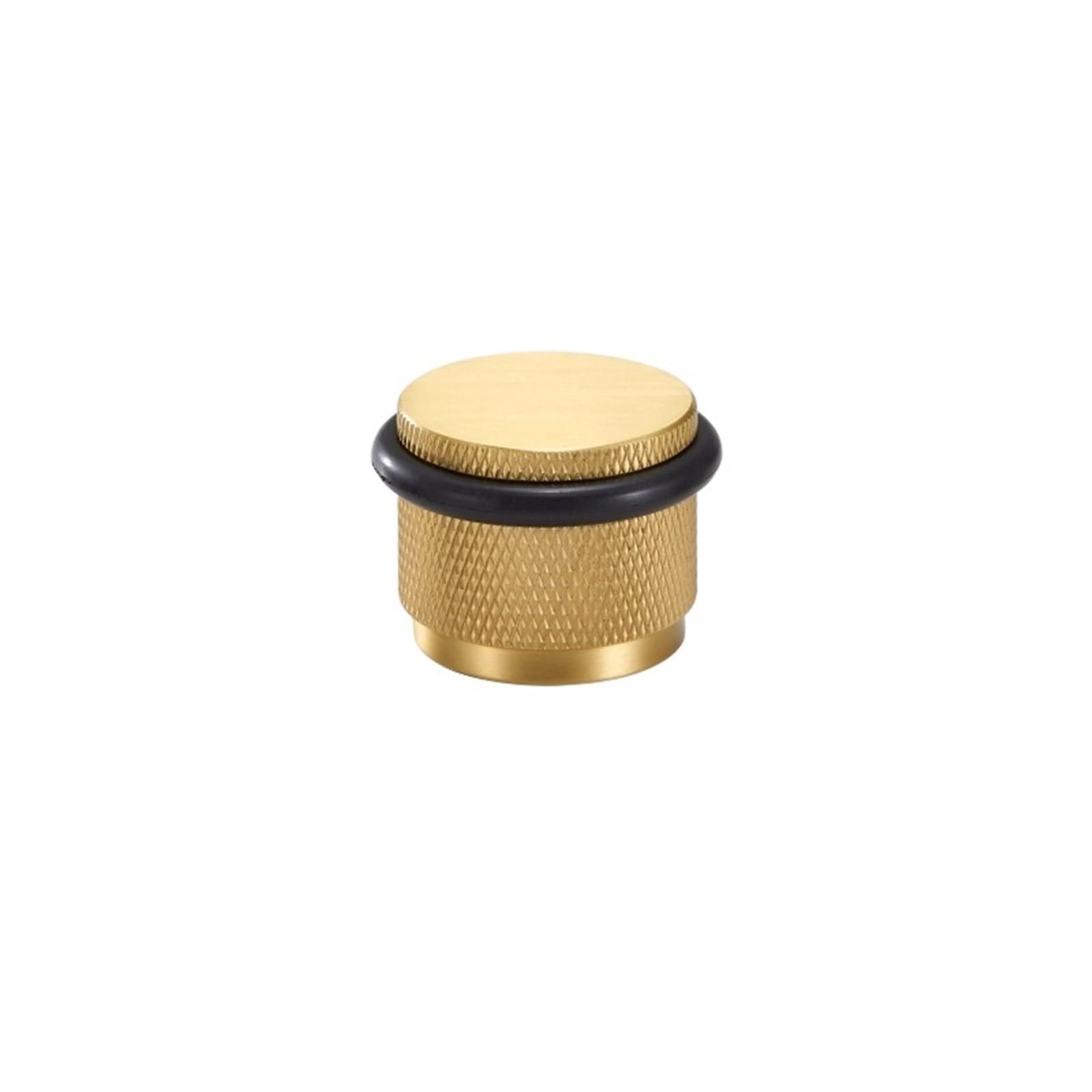 Door Stop Brass Stable Knurled Door Stopper Gates Knob Adjustable 3cm Height Suitable for Installing Wooden and Cement Flooring(Color 01)