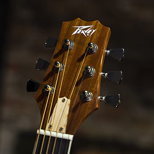 Peavey Delta Woods™ Dw-2 Ce™ Solid Top Cutaway Acoustic-Electric Guitar With Electronics And Case #TOP6