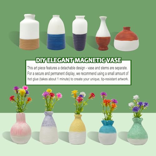 Imanes Decorativos Mini Jarrones para Refrigerador miniatura 6
