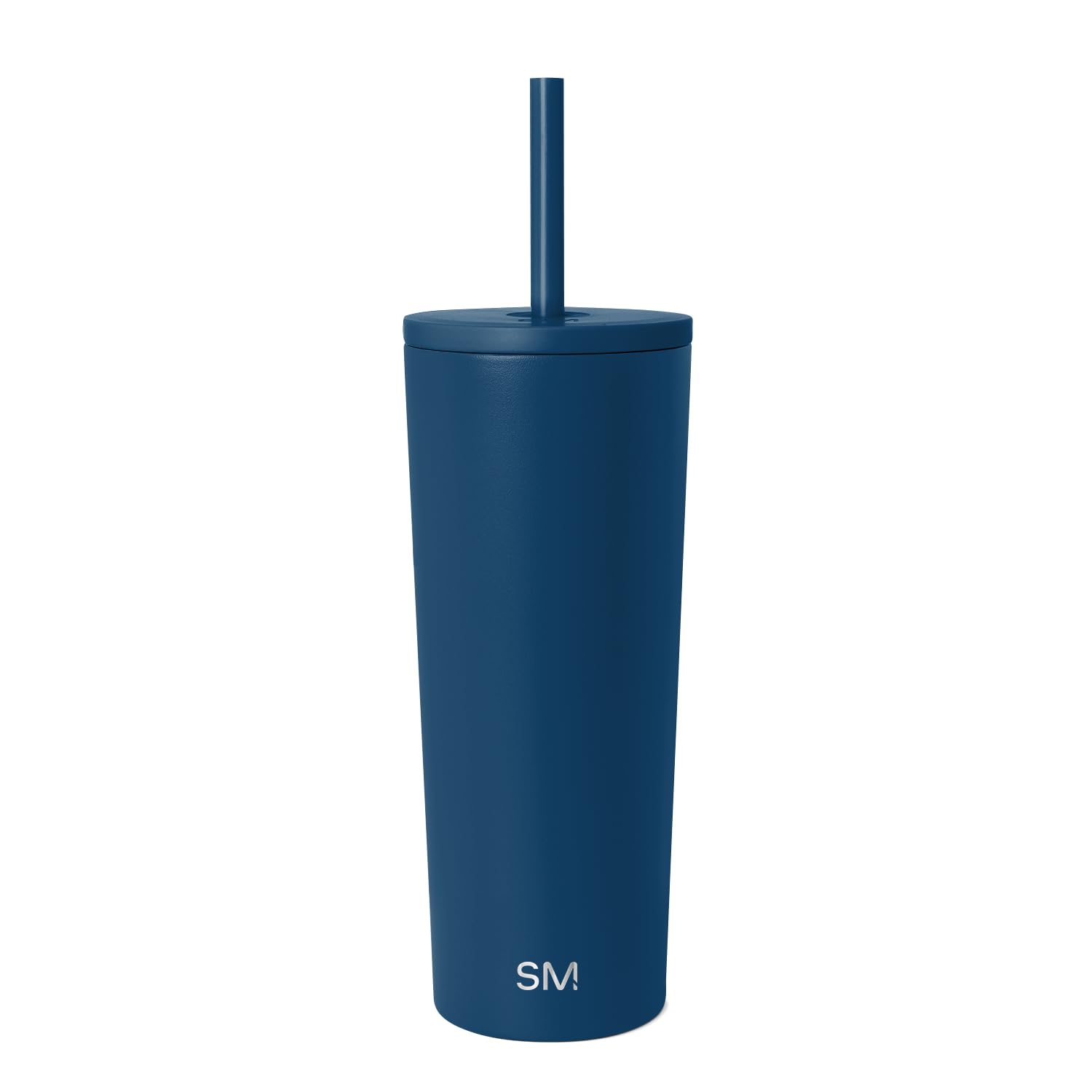 Simple Modern Iced Coffee Tumbler, Insulated | 24oz | Blue | Reusable Stainless Steel Cup, Travel Mug, Water Bottle with Straw | Cupholder Friendly & Spill Resistant, Slumberland