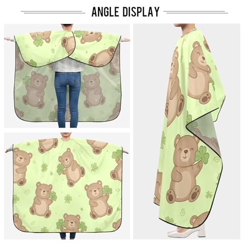 Capa de barbería impermeable Kigai Cute Bear para hombres miniatura 5