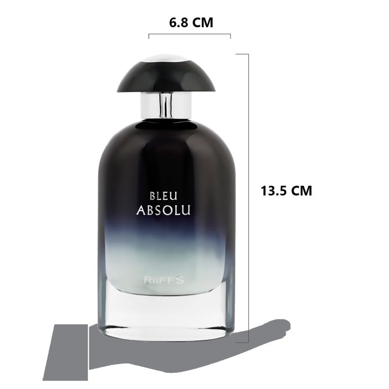 Image of RiiFFS Bleu Absolu Perfume For Men | Long-Lasting Eau De Parfum | Luxurious Long-Lasting Fragrance with Citrus, Floral & Woody Notes, 100ml