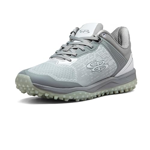 Boombah Viper Pureknit Women's Turf - Status - Gray/White - Size 10.5