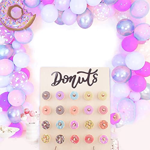 Présentoir mural en bois pour 20 donuts et bagels de buffet