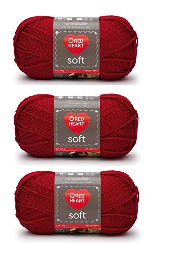 Labios, Music Bulk Buy: Red Heart Soft Yarn (3-Pack) Really Red E728-9925
