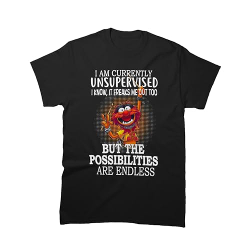 Men Women Animal Cool Muppet Outfit I Cool Am Cotton Currently Graphic Tee T-Shirt Birthday Father's Day Multicolor