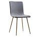 EdgeMod EM-286-GRY-X4 Dining Chair with Natural Legs, Set of 4, Gray