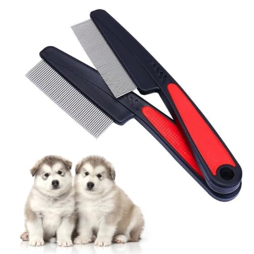 KGDUYC 2pcs Peine antipulgas para Eliminar pulgas- Peine Pulgas p...