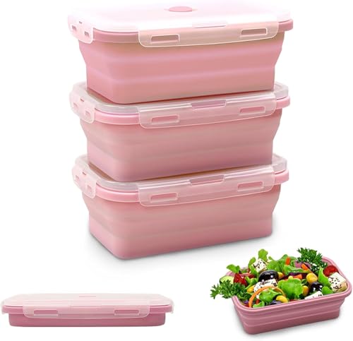 Ftyuiul VR ܂肽ݎ Hiۑe 3_Zbg Wt dqW/Ⓚ/H@Ή 350ml/500ml/800ml [֗ sNEO[Eu[ ٓ `{bNX Lv sp ȃXy[X VRe (500