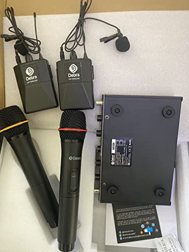 Microphone sans fil UHF pour chanter à quatre sans interférence avec micros portables