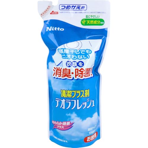 ニトムズ デオラフレッシュ お徳用つめかえ 部屋干しのニオイ・消臭・除菌 天然成分 液体 540ml N1141