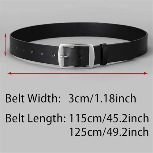 Mnjyihy PU Leather Belt For Men Business Casual Metal Pin Buckle Waist Strap Belts For Jeans Men Belt4