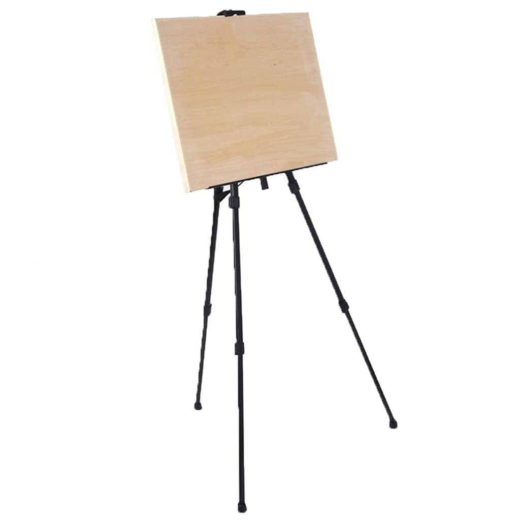 Künstler-Bastelbedarf, Malstaffelei, Ausstellungsständer, Eisen, Desktop, Teleskopisch, Schwarz, Tragbar, Für Reisen, Zusammenklappbar, Outdoor, Skizzieren