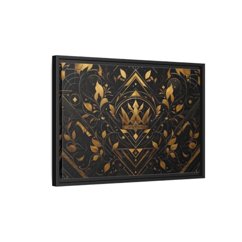 Art Deco Living Room canvas print au-dessus de la cheminee