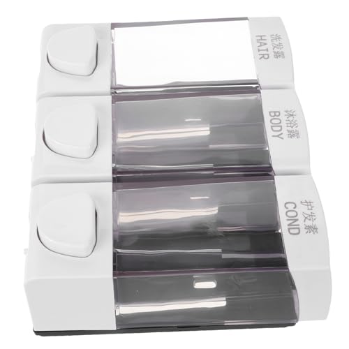 Ciieeo Shower Shampoo Dispenser Wall-Mounted Soap Holder Abs Plastic Large Volume Easy to Use