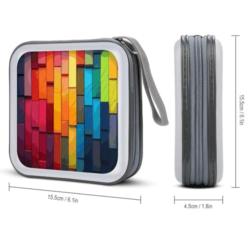 Boîtier CD rigide avec fermeture zippée pour stocker 40 DVD en sécurité - 2