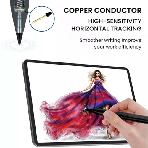 Image of Surface Pen Pencil Slim Pen 2 Stylus for Microsoft Surface Pro 11 /10 /9 /8 /7 /6 /X /Book with Palm Rejection,Tilt Sensitivity,4096 Pressure Sensitivity,Magnetic Attachment,Erase&Right Click,Black