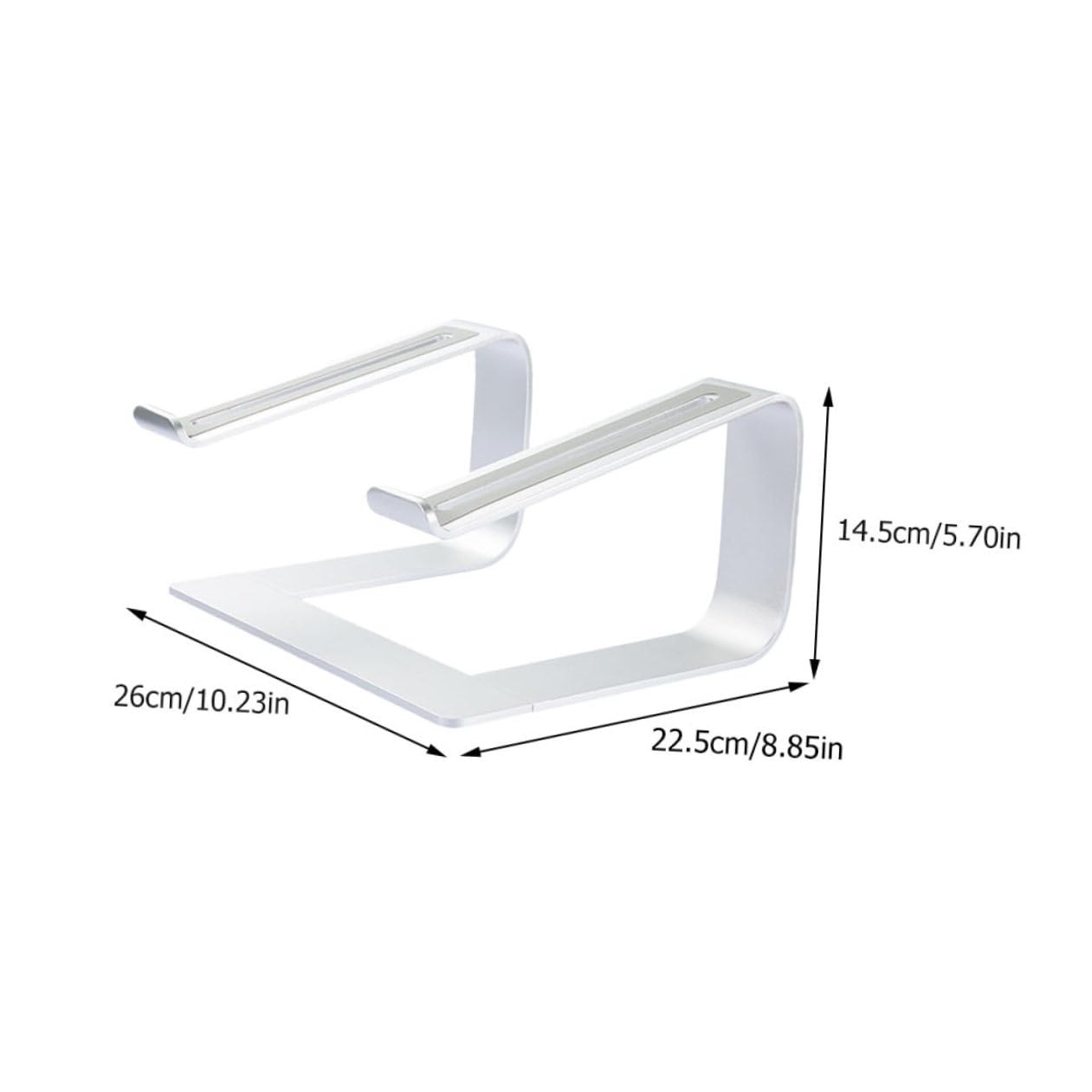 NUOBESTY Soporte para Portátil de Aleación de Aluminio Soporte Antideslizante para Tableta Resistente para Portátil para Trabajo o Estudio Casa