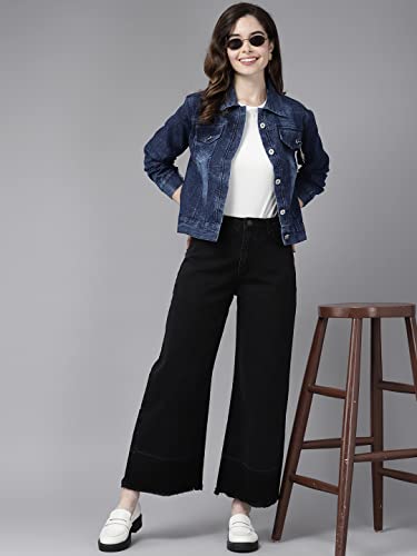 Image of Aarika Women's Denim Regular A-Line Coat