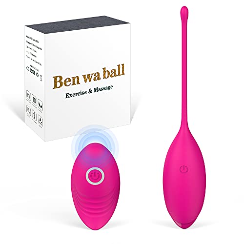 Ben Wa Balls, Kegel Exercise Balls with 10 Modes Vibration Remote Control for Women Tightening and Pleasure, Kegel Beginners Pelvic Floor Muscles Strengthening & Bladder Control Improvement