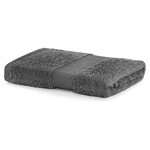 DecoKing Toalla Algodón Bambú Gris Marengo Antibacterial Cover