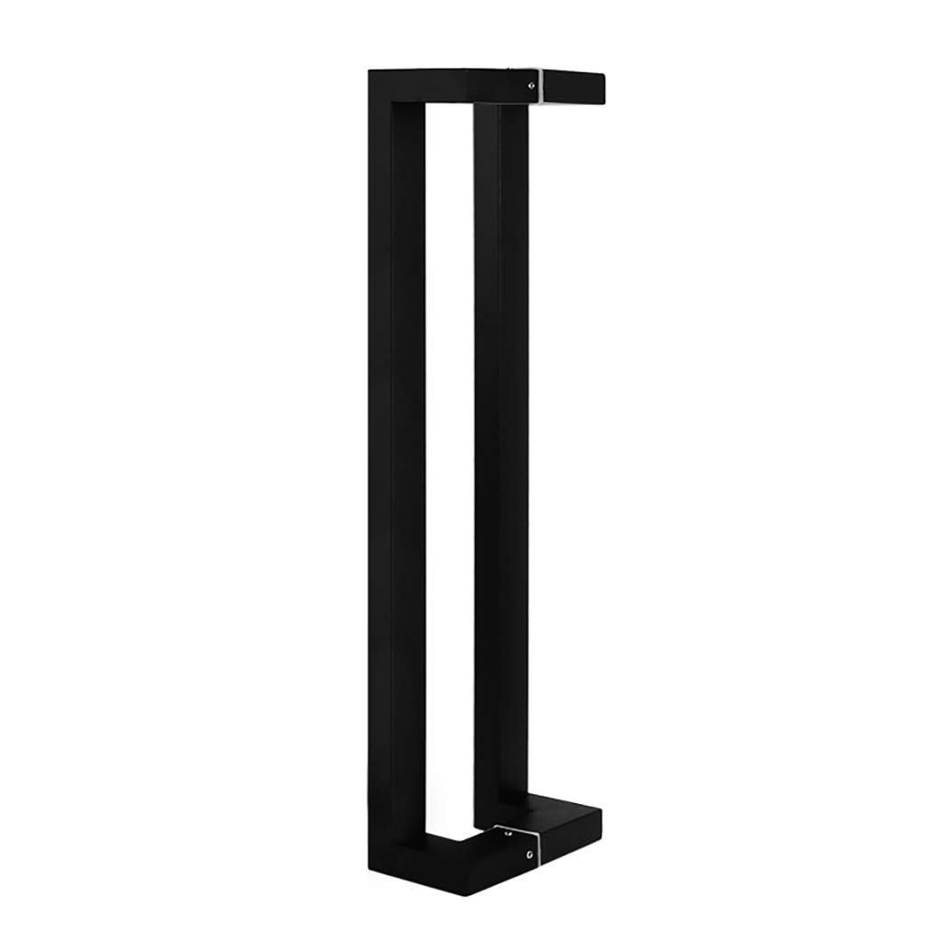 OIFAODAO Glass Door Handle, Stainless Steel Glass Push-Pull Door Handle,Matte Black Finish - 5 Sizes(Length 600mm/23.6inch)