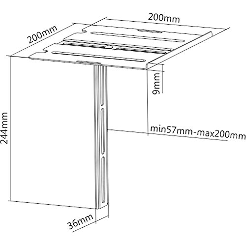 Mountplus Dvd-31 Dual-Use Dvd Shelf Mount For Dvd Players, Av Receivers, Cable Boxes, Dslr Camera, Speakers And Audio Or Video Equipment (On The Wall Or Back Of Tv) #TOP4