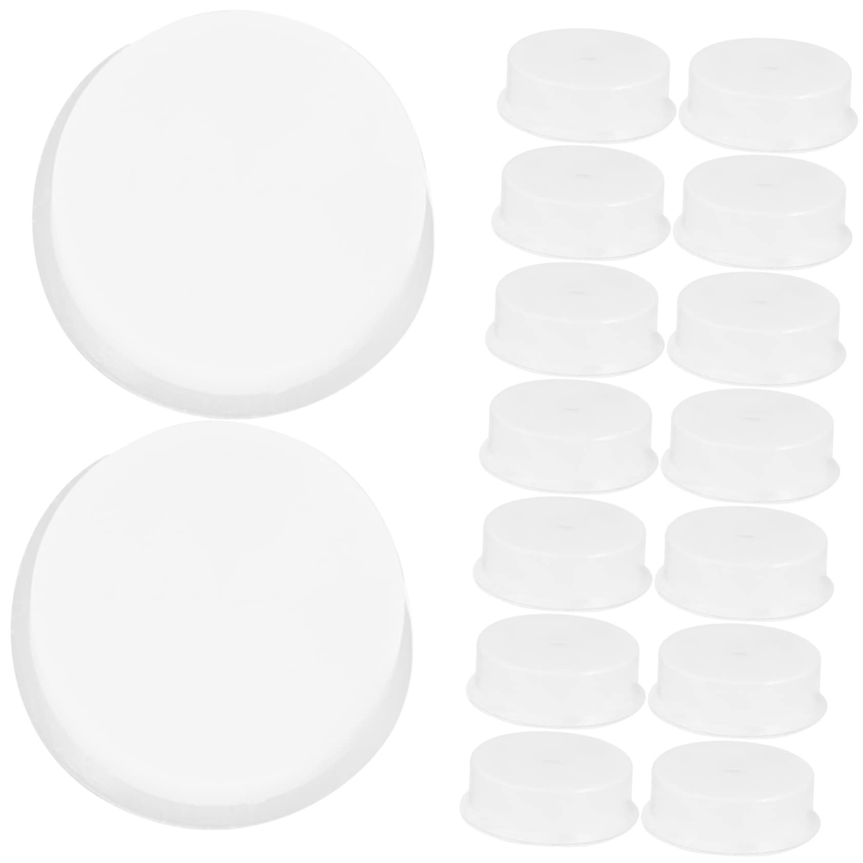 BESTonZON Flute Repair Kit 20pcs Flute Key Cover Plugs Open Hole Covers for Flutes