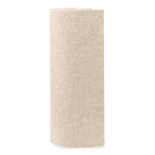 Fusiew 猫、爪研ぎマット、猫掴みマット、DIY自由組み立て、自由裁断ステッチング、耐摩耗、防汚、滑り止め、保護マット、壁/家具/ソファー/柱保護マット、インテリア、爪を傷つけない、貼り付けと剥がしやすい、装飾 40cm*100cm*0.4cm (カーキ色)