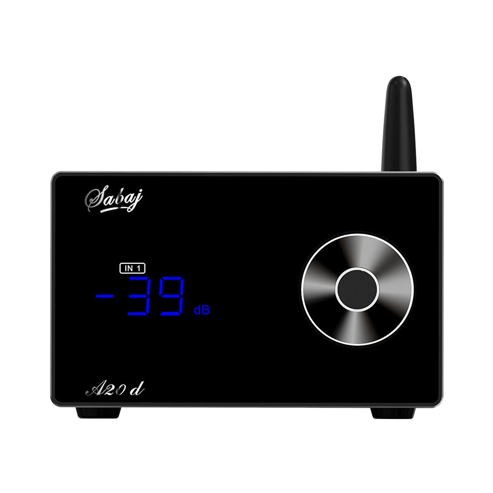 SABAJ A20d Bluetooth MQA Hi-Res Audio DAC, ES9038PRO Flagship Decoder Chip, Bluetooth 5.0 APTX/USB/I