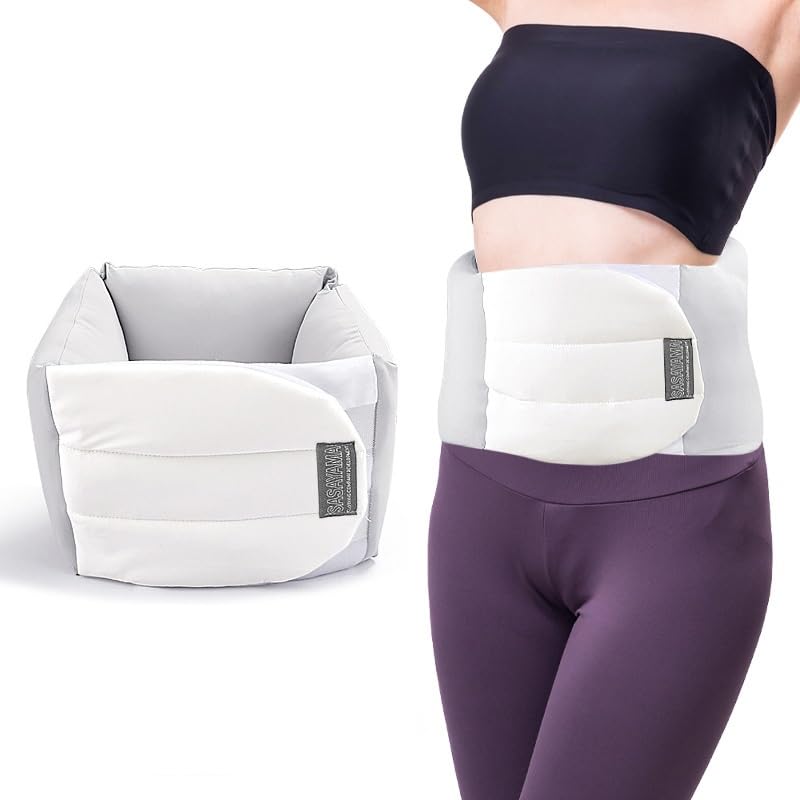 – Lumbar Support Pillow for Sleeping, Lower Back Sciatic Nerve Pain Relief Soft Silk Cotton Waist Warmer, Adjustable Wrap Around Lumbar Cushion Belt Waist Support Pillow for Bed Office Chairs Car Travel