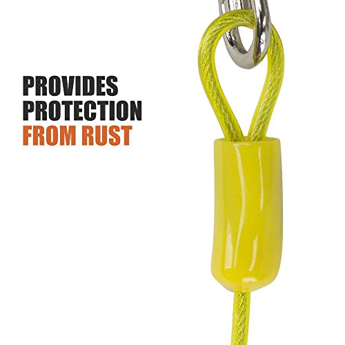 Bv Pet Tie Out Cable For Dogs Up To 90/125/ 250 Pounds, 25/30 Feet (35Lbs/ 15Ft/ Yellow) #TOP2