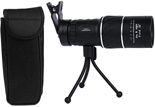 Binocolo ad alta potenza telescopio monoculare 16X52 Prisma Scope con bussola telefono clip treppiede per campeggio allaperto per
