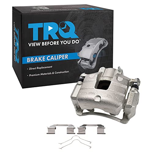 Image of TRQ Front Left Brake Caliper w /Bracket Drivers Side | For 2018-2019 Buick Encore 2017-2019 LaCrosse Regal Sportback Regal TourX 2018-2020 Chevrolet Equinox