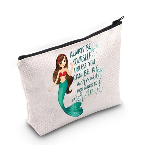 BDPWSS Märchen-Make-up-Tasche „Think Happy Thoughts“ – Kosmetiktasche Für Freundin, Schwester, 22,9x17 Cm