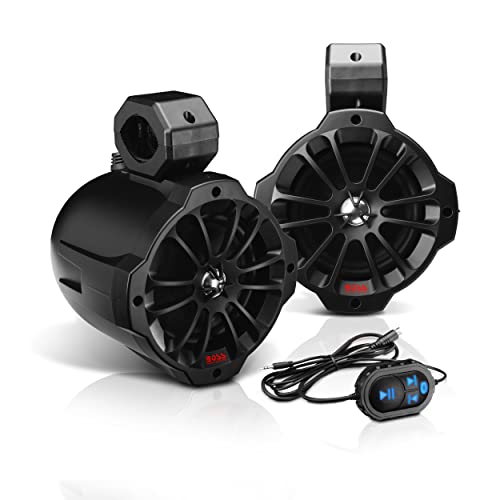 BOSS Audio Systems B62ABT ATV UTV Marine Weatherproof Waketower System Amplified, 6.5 Inch