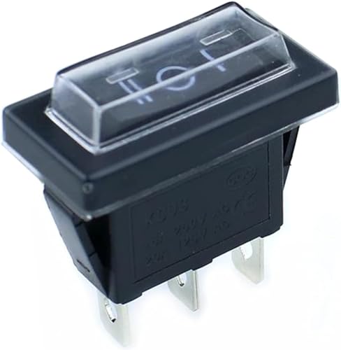 Interrupteur à bascule KCD3 noir 3 broches 15A 250V marche-arrêt pour appareil électrique