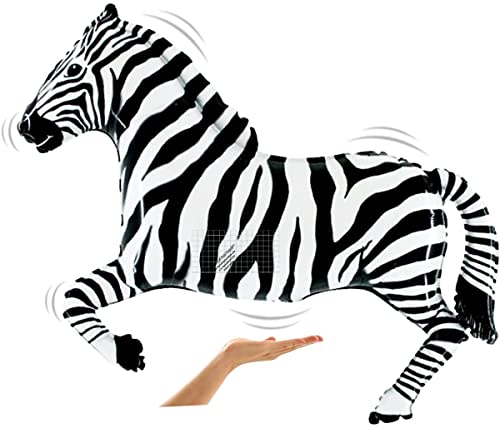 Space Pet Levitating Zebra 42 inch Flying Floating Anti-Gravity Toy HOVERS in MID-AIR - Interactive & Educational String-less Pet Balloon for Kids & Adult Indoor Events