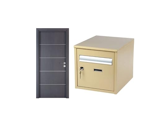 Targhetta per cassetta postale o porta personalizzabile con testo e/o logo - Targa in PVC 10 cm x 2,5 cm - Targhetta nominativa o logo personalizzabile - Colori a scelta