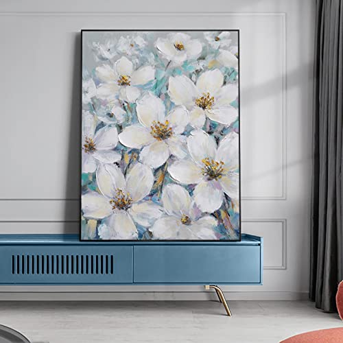 Plantes nordiques affiches et impressions de fleurs blanches pour déco chambre zen