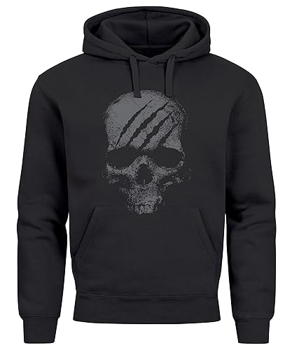 Neverless® Hoodie Herren Totenkopf Skull Totenschädel Skelett Print...