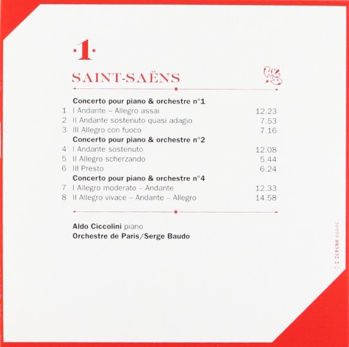 Saint-Saëns Concertos piano violon violoncelle