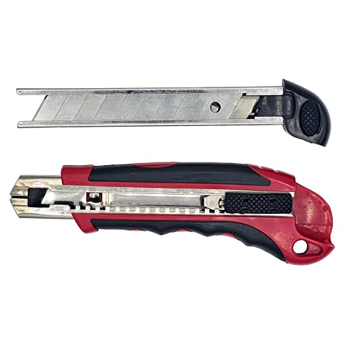 Profi Cuttermesser Universalmesser mit Magazin und 6 Ersatzklingen 18mm - 144er-Pack