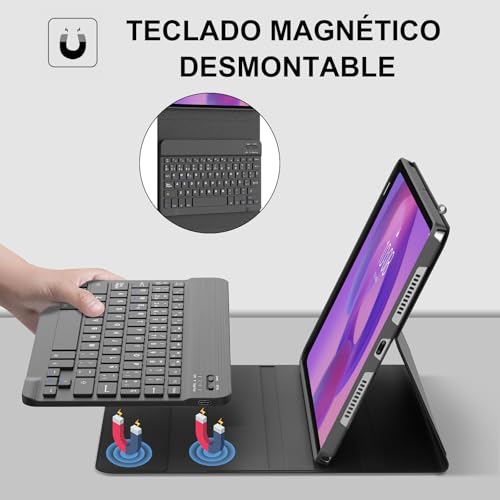 Funda teclado Lenovo Tab M11 para escribir sin cables con Bluetooth ñ 5