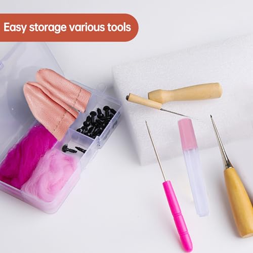 IVICOO Felting Needles,Needle Felting Kit,20 Pcs Set Making Wool Needle Felting Starter Kit with 3 Sizes Felting Needles for Manual DIY. - Thumbnail 6