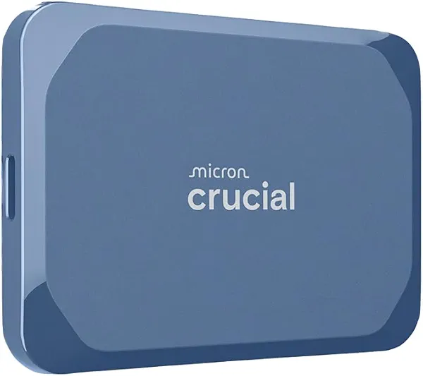 Crucial X10 8TB Portable SSD, Up to 2,100MB/s, USB 3.2 USB-C, External Solid State Drive, Compatible with Windows, Mac & Android, Durable Storage for Games, Photos & Files, Blue - CT8000X10SSD9-02