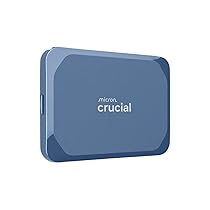Crucial X10 SSD Esterno 2TB, Fino a 2100 MB, s, USB-C 3.2 Gen2, IP65 Resistenza ad Acqua e Polvere, Hard Disk Esterno, Blu Opaco – CT2000X10SSD9-02