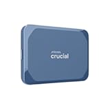 X10 1TB Portable SSD&comma; Up to 2&comma;100MB&sol;s&comma; USB 3&period;2 USB-C&comma; External Solid State Drive&comma; Compatible with Windows&comma; Mac & Android&comma; Durable Storage for Games&comma; Photos & Files&comma; Blue - CT1000X10SSD9-02