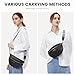 LOVEVOOK Fanny Packs for Women Cross Body, Vegan Leather Belt Bag for Women, Waterproof Sling Purse Fashion Waist Pack Designer Chest Bum Bag with Boho Style Strap