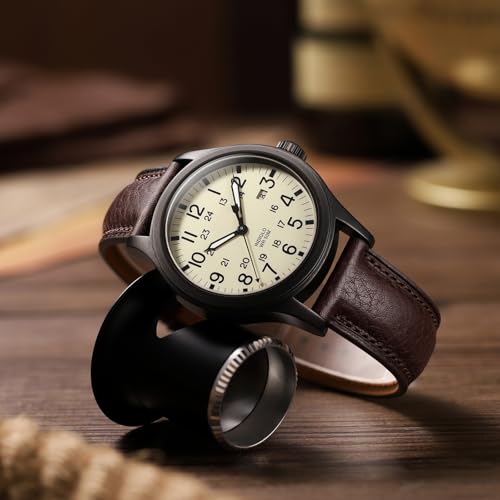 Image of Getalia Italian leather Watch Band Tuscany Natural Vegetable-Tanned Full Grain Genuine Leather, Skin-Safe, Quick Release Replacement Watch Straps for Men and Women Thick and Soft (Coffee Width-18mm)